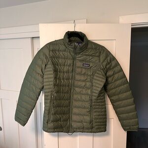 Patagonia Green Down Sweater